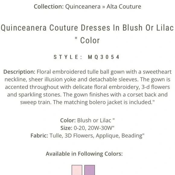 Lilac Quince Dress